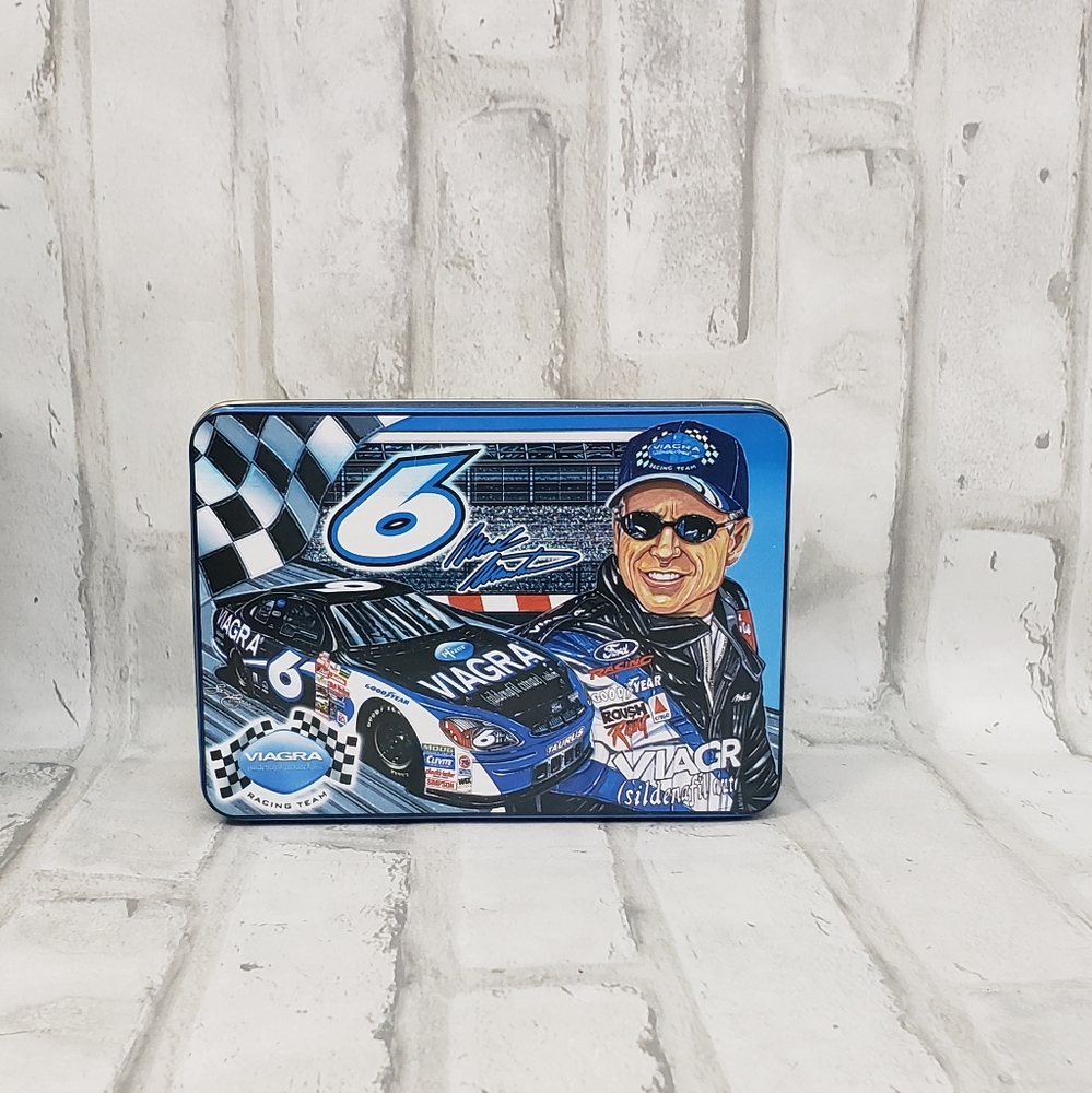 Mark Martin Collectible Metal Tin NASCAR #6 Velveeta Cheese Kraft